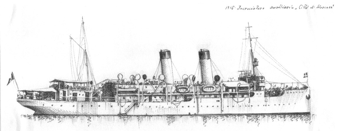 1915 - Incrociatore ausiliario 'Citta' di Siracusa'